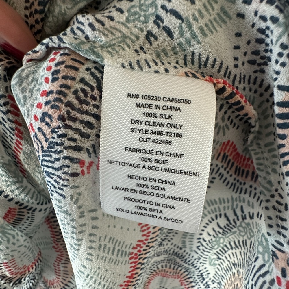 Joie Multicolor Patterned Blouse - image 5